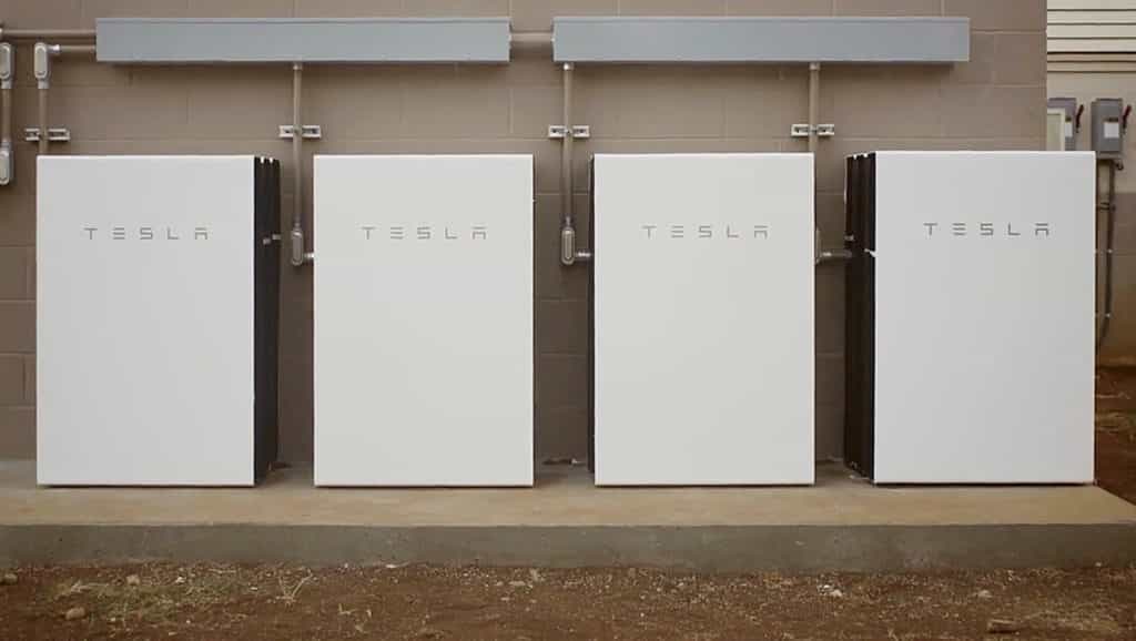 Four-White-Tesla-Powerwalls
