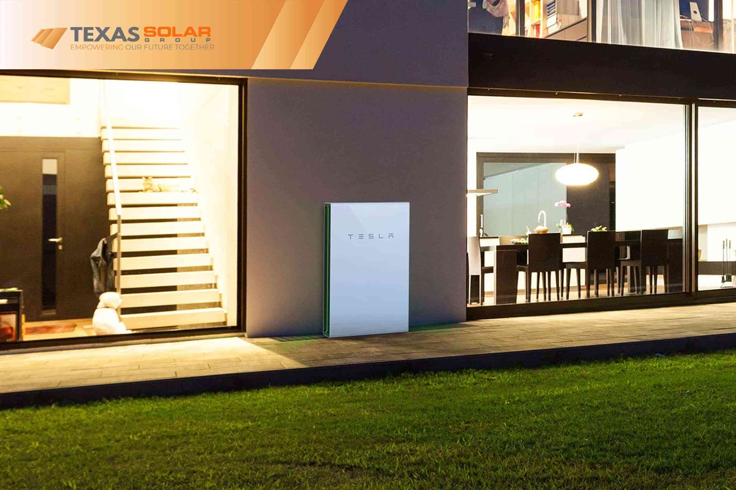House With Tesla Powerwall on the Wall
